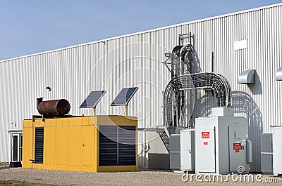 Standby Generator Stock Photo