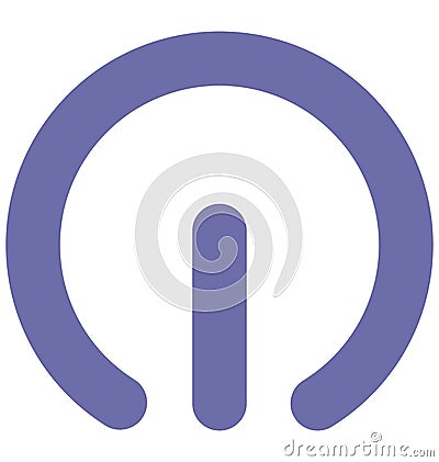 Standby Isolated Vector Icon which can easily modified or edit Stock Photo