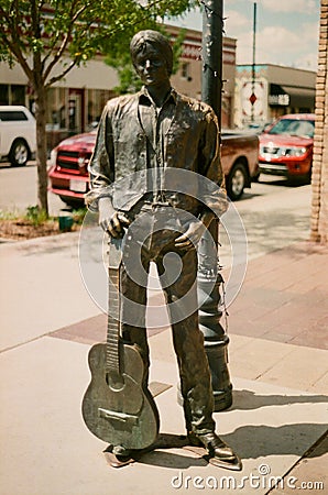 Glenn Frey Statue in Winslow, Arizona Editorial Stock Photo