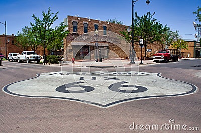 Standin` on the Corner in Winslow, Arizona Stock Photo