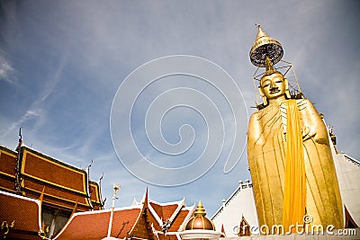 Standing Buddha, Bangkok Stock Photo