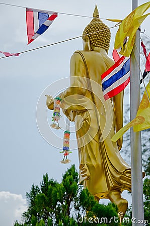 Standing Buddha Image Stock Photo