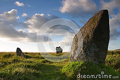 Standing stone Stock Photo