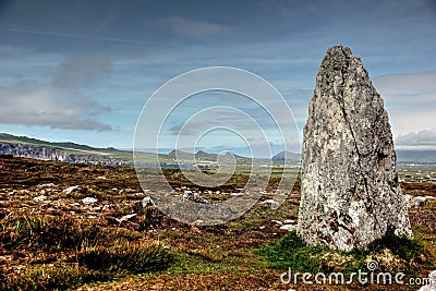 Standing stone Stock Photo