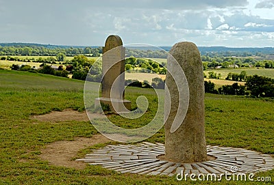 Standing Stone Hill of Tara Stock Photo