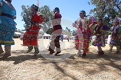 Stanford Powwow, California - Native American celebration Editorial Stock Photo