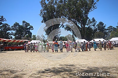 Stanford Powwow, California - Native American celebration Editorial Stock Photo