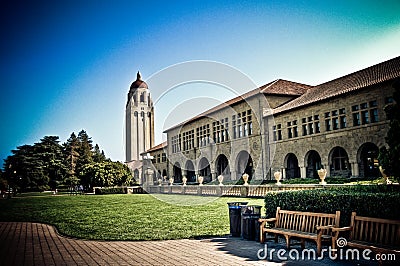 Stanford University bell tower Editorial Stock Photo