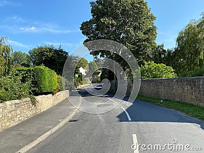 Stang Lane in, Farnahm, Harrogate, UK Stock Photo