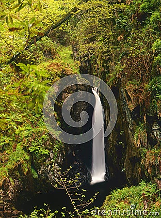 Stanley Ghyll Force, Eskdale, Cumbria Stock Photo