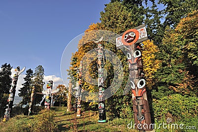 Stanley park in the autumn Stock Photo