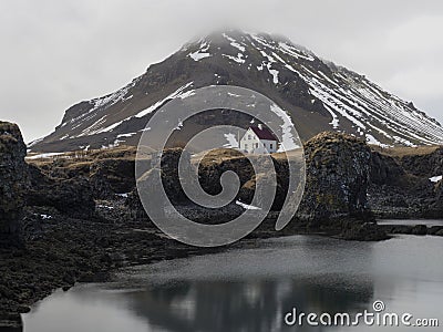 Stapafell is Iclandic mountain. Stock Photo