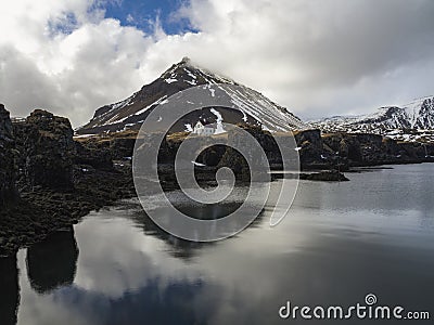 Stapafell is Iclandic mountain. Stock Photo