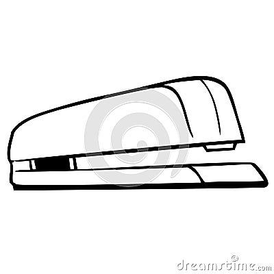 Stapler Staple Office Supplies School Cartoon Illustration