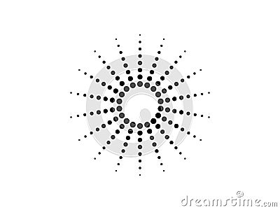 Dotted circle vector Vector Illustration