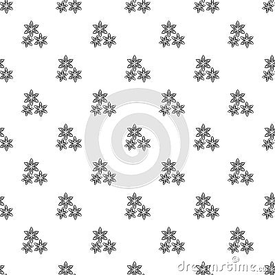 Star anise pattern vector Vector Illustration