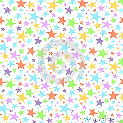 seamless star pattern and background vector illustration Vector Illustration