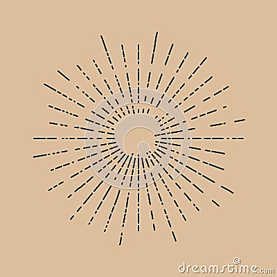 Star Beams Linear Rays Poster Abstract Sunburst and Rays of Sun Stock Photo