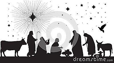 Star of Bethlehem. Vector Illustration