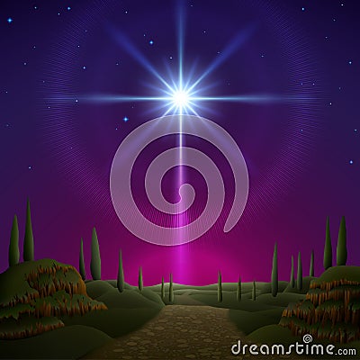 Star of Bethlehem Vector Illustration