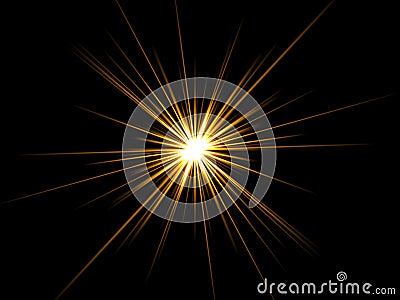 Star On A Black Background. Stock Photos - Image: 6889813