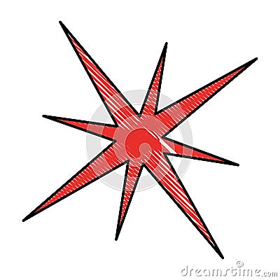 Star burst isolated icon Vector Illustration