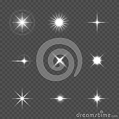 Star burst with sparkles Vector Illustration