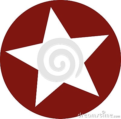 Star circle stamp Vector Illustration