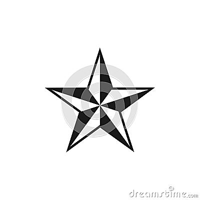 Star compass rose graphic design template vector Vector Illustration