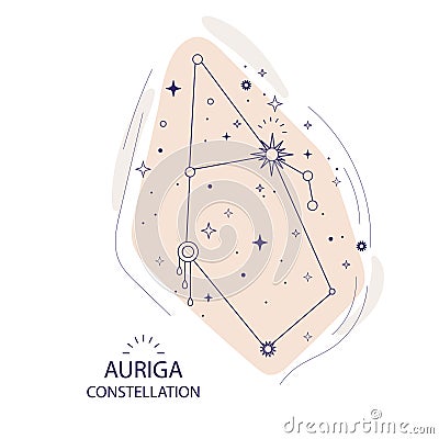 Star constellation Auriga vector illustration Vector Illustration