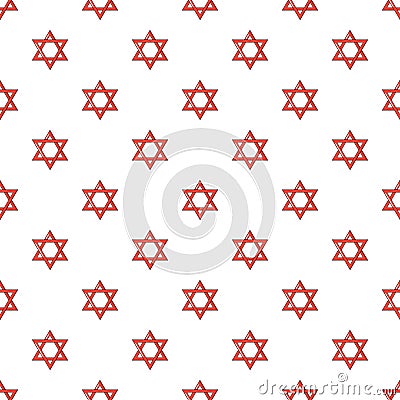 Star of david judaism pattern seamless Vector Illustration