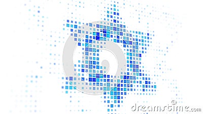 Star of David shape on monitor 3D render Stock Photo