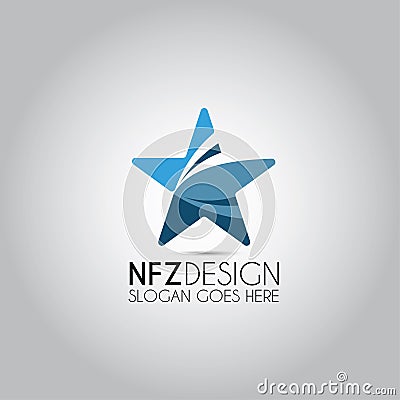 Star Design Vector Logo Stock Photo