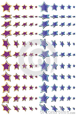 Star dimension decor Vector Illustration