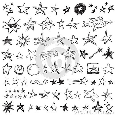 Star Doodles Vector Illustration
