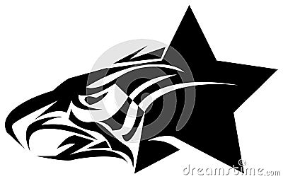 Star eagle Vector Illustration