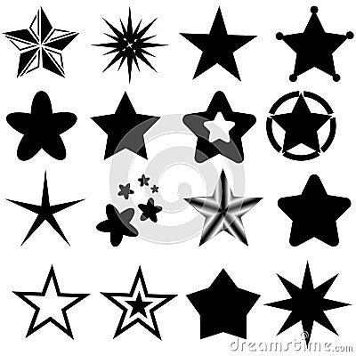 Star elements Vector Illustration