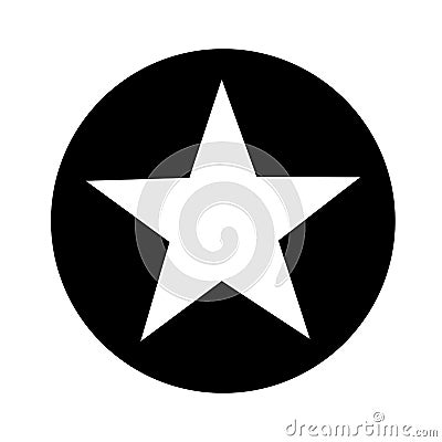 Star emblem isolated icon Vector Illustration