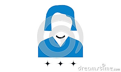 Star Employer icon vector illustration. Vector Illustration