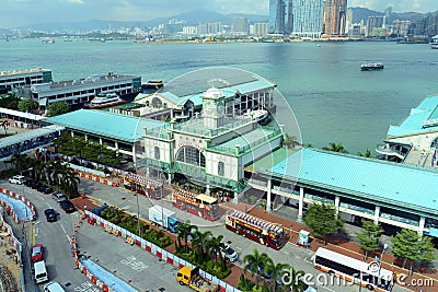 Star Ferry Central Pier, Hong Kong Island Editorial Stock Photo
