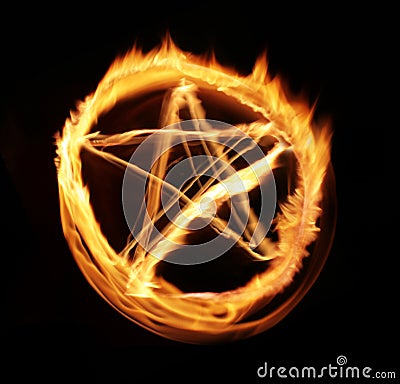 Star Flame Light Abstraction Stock Photo