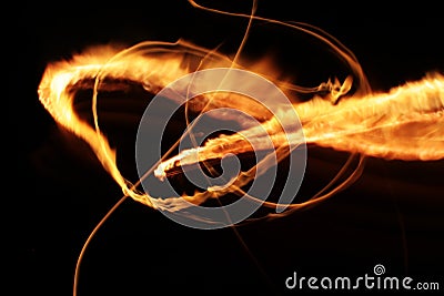 Star Flame Light Abstraction Stock Photo