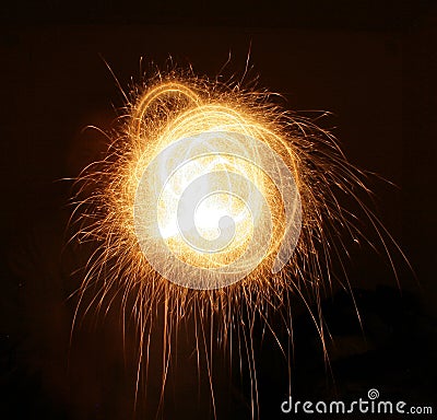 Star Flame Light Abstraction Stock Photo