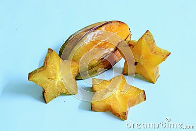 Star fruit or carambola a tropical fruit Stock Photo