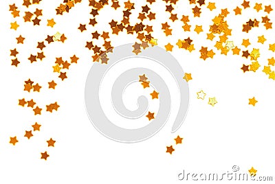 Star golden border frame Stock Photo