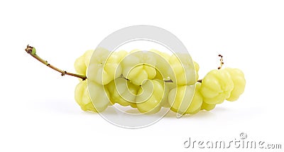 Star Gooseberry bunch fruit isolated on white background Stock Photo