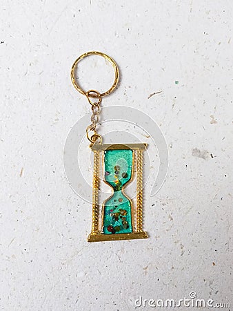 star handmade resin key chain, bag charm, craft, art Stock Photo