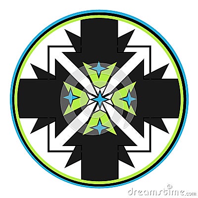 Star house logo Vector Illustration