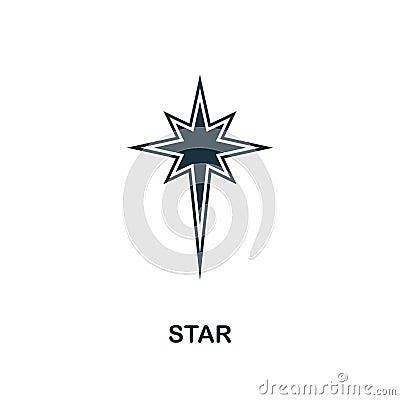 Star icon. Creative element design from easter icons collection. Pixel perfect Star icon for web design, apps, software Vector Illustration