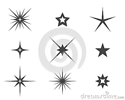 Star icon Template Vector Illustration